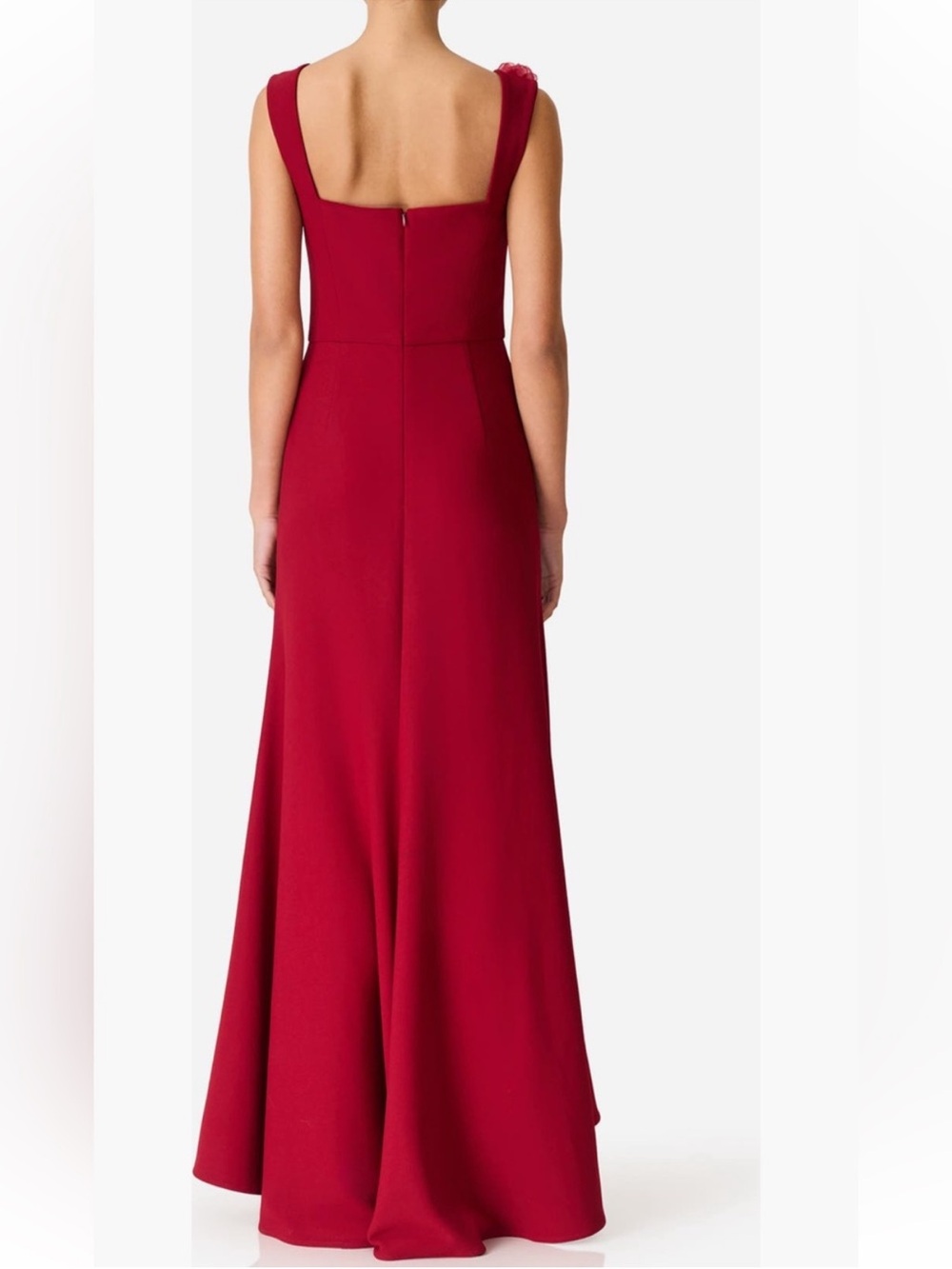 elliatt evanora red wine high low 3d floral applique maxi gown dress size XL NEW - Picture 6 of 13
